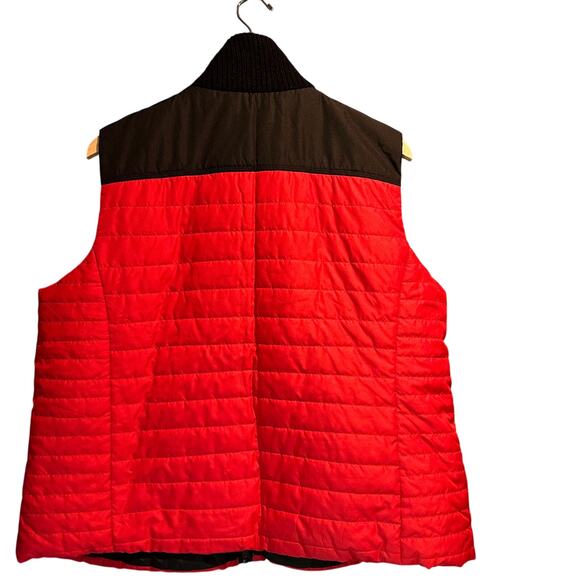Lauren Active Ralph Lauren Quilted Vest Red Black Size 2X Sporty Warm Cozy Layer - Picture 2 of 8